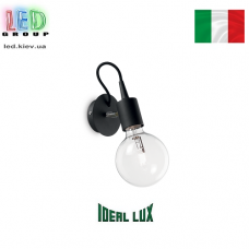 Світильник/корпус Ideal Lux, настінний, метал, IP20, чорний, EDISON AP1 NERO. Італія!